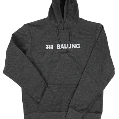 Balling Mens Hoodie Charcoal